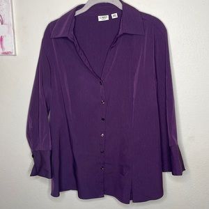 Cato woman button down blouse 3/4 sleeves size 18/20W
